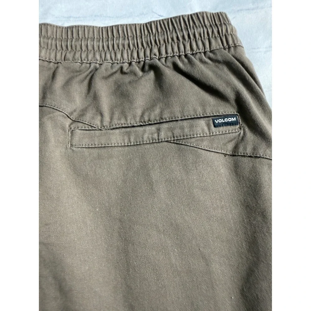 Volcom Jogger Pants Sz XXL Mens Brown Elastic Waist Drawstring Skater Streetwear